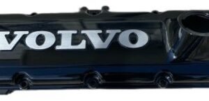 Ventilkåpa Volvo b230-f-fk svart borstad alu logo
